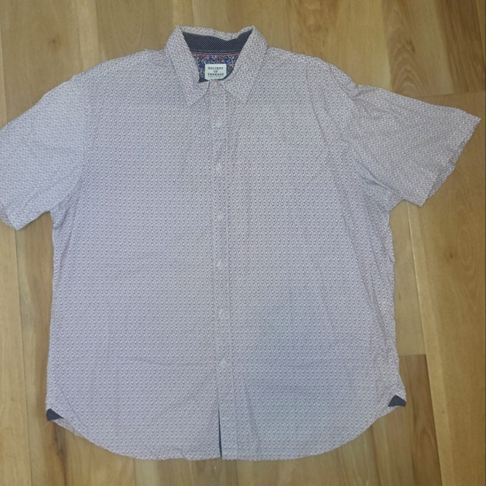 Men's society of threads hybrid flamingo shirt sz XL